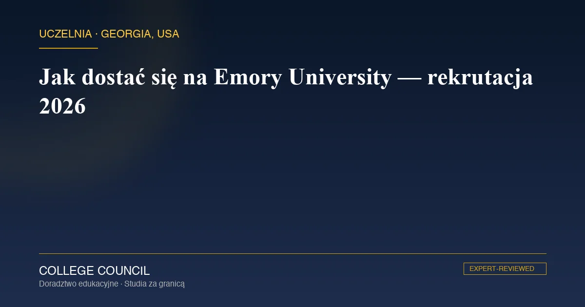 Kampus Emory University w Atlancie — Druid Hills, budynki z białego marmuru wśród magnolii