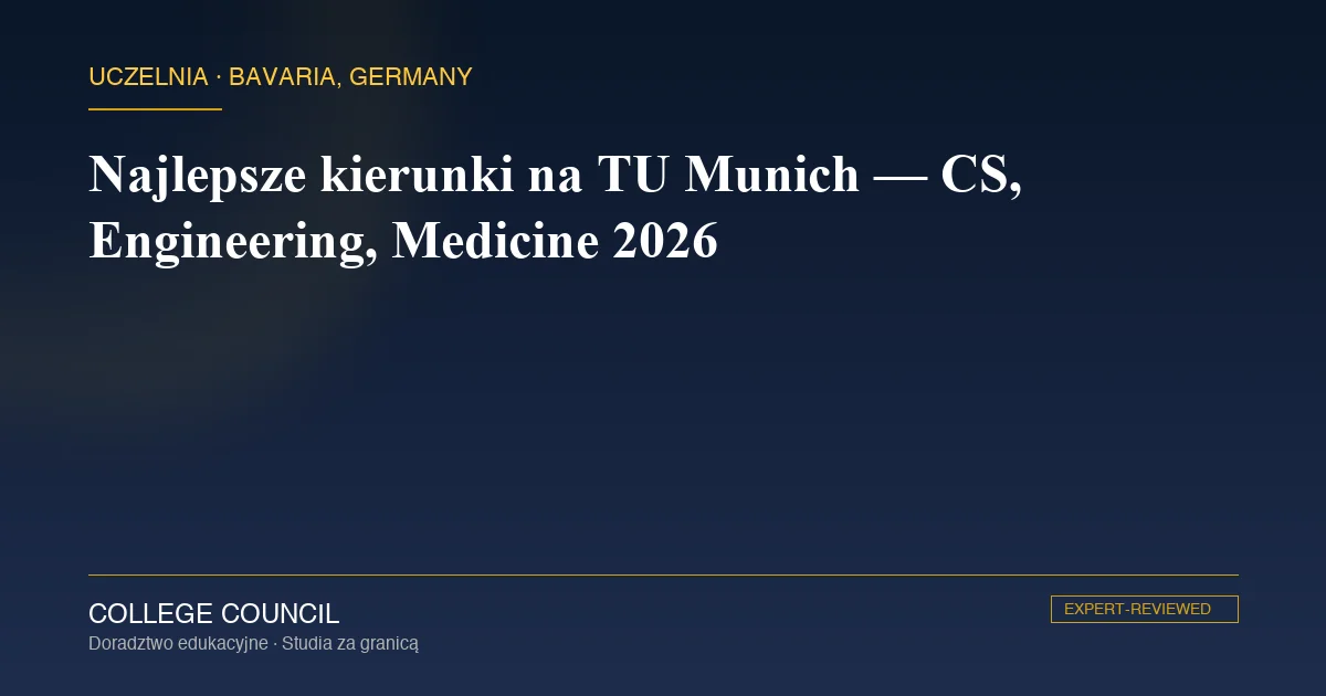 Kampus TU Munich w Garching — Schools of Engineering, CIT i Medicine