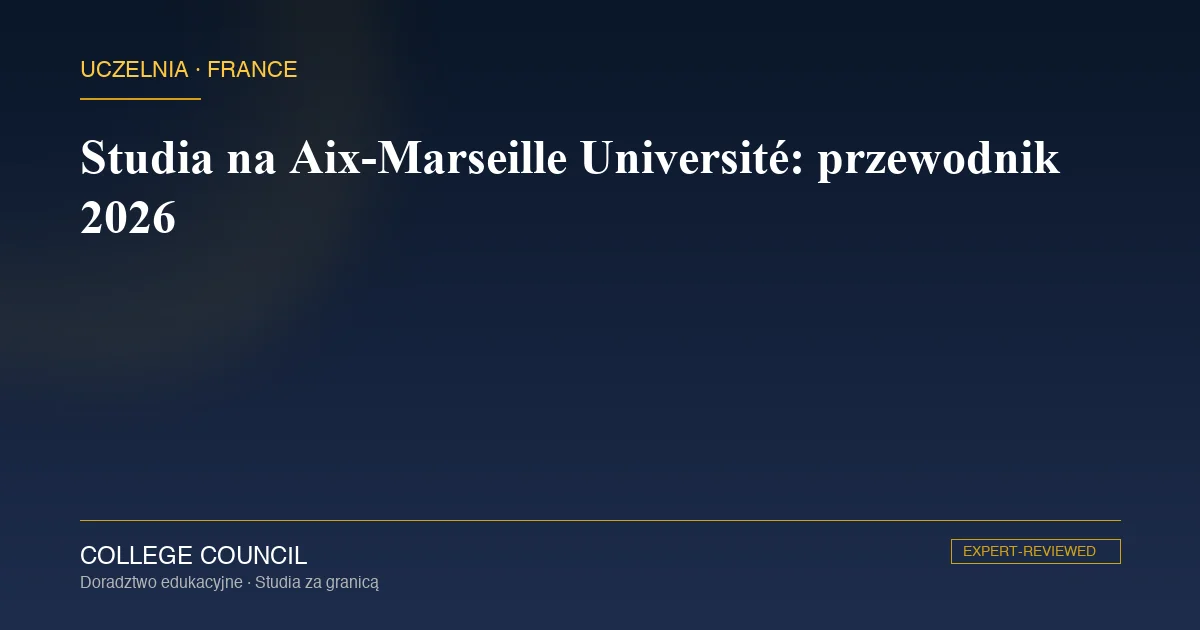 Kampus Aix-Marseille Université w Marsylii nad Morzem Śródziemnym
