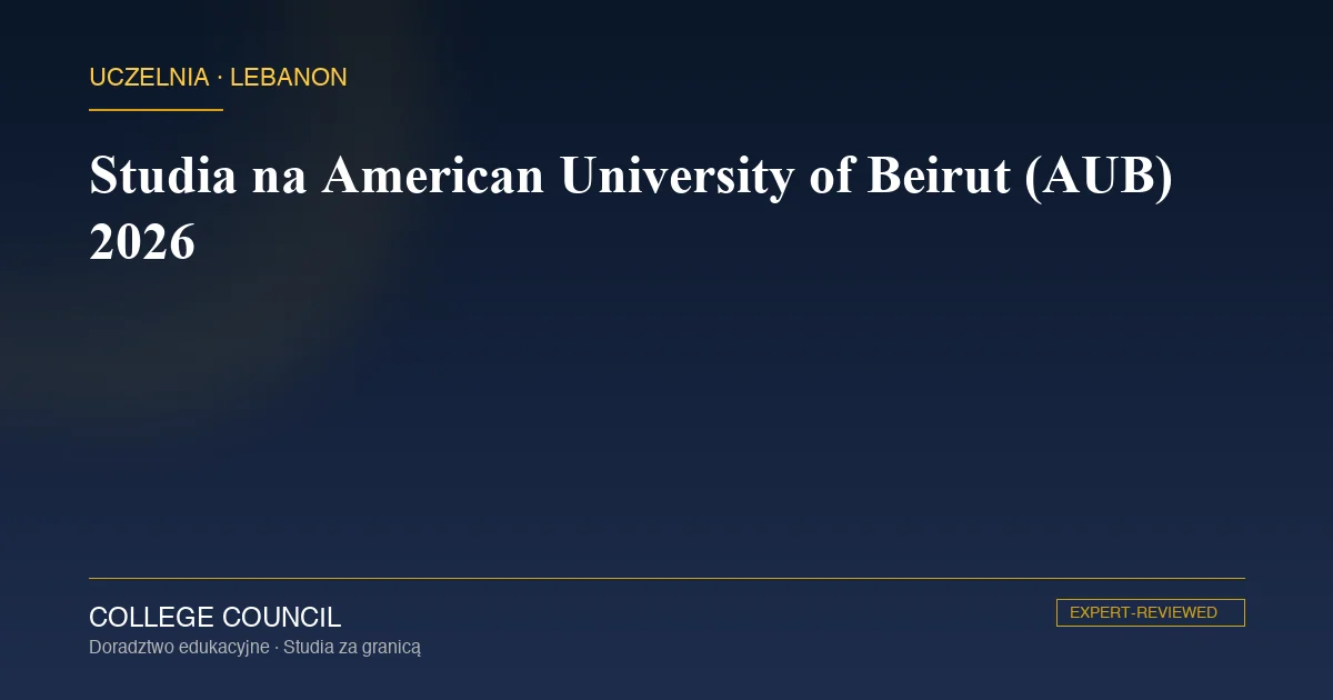 Kampus American University of Beirut nad Morzem Śródziemnym w Bejrucie