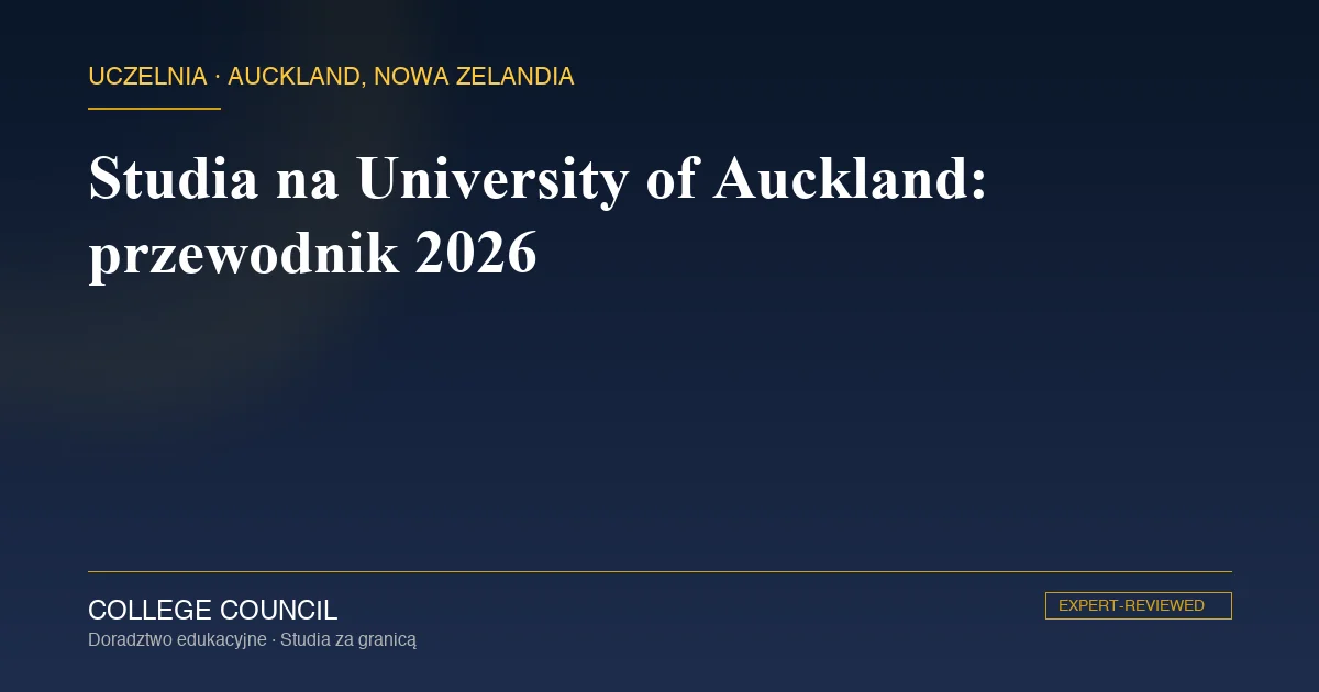Wieża zegarowa University of Auckland - najwyżej notowanej uczelni Nowej Zelandii
