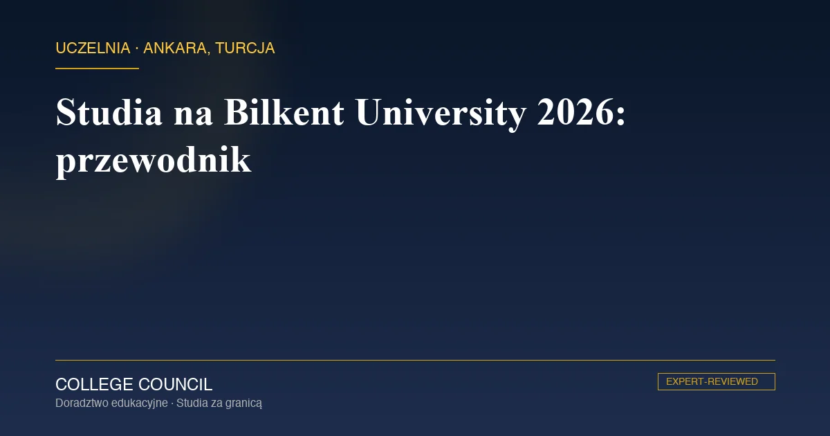 Kampus Bilkent University w Ankarze, pierwszej prywatnej uczelni non-profit w Turcji