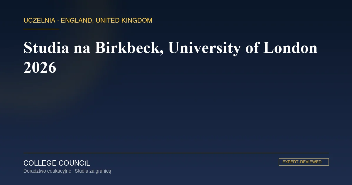 Budynek Birkbeck, University of London w dzielnicy Bloomsbury w centrum Londynu
