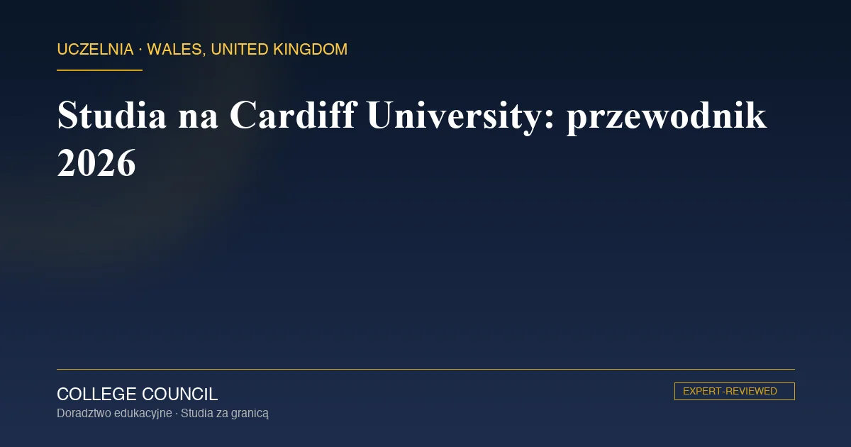 Główny gmach Cardiff University przy Cathays Park w Cardiff w Walii