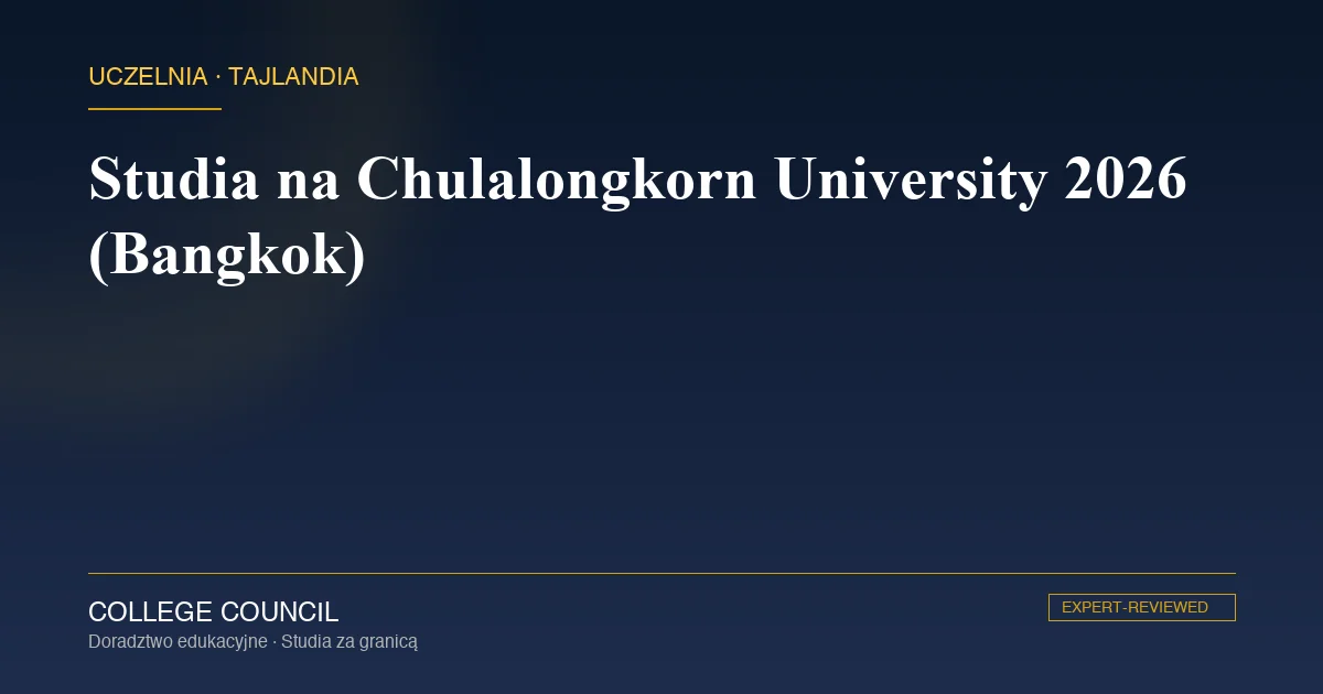 Główny budynek Chulalongkorn University w dzielnicy Pathum Wan w Bangkoku