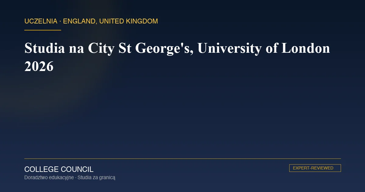 Kampus City St George's, University of London w Londynie