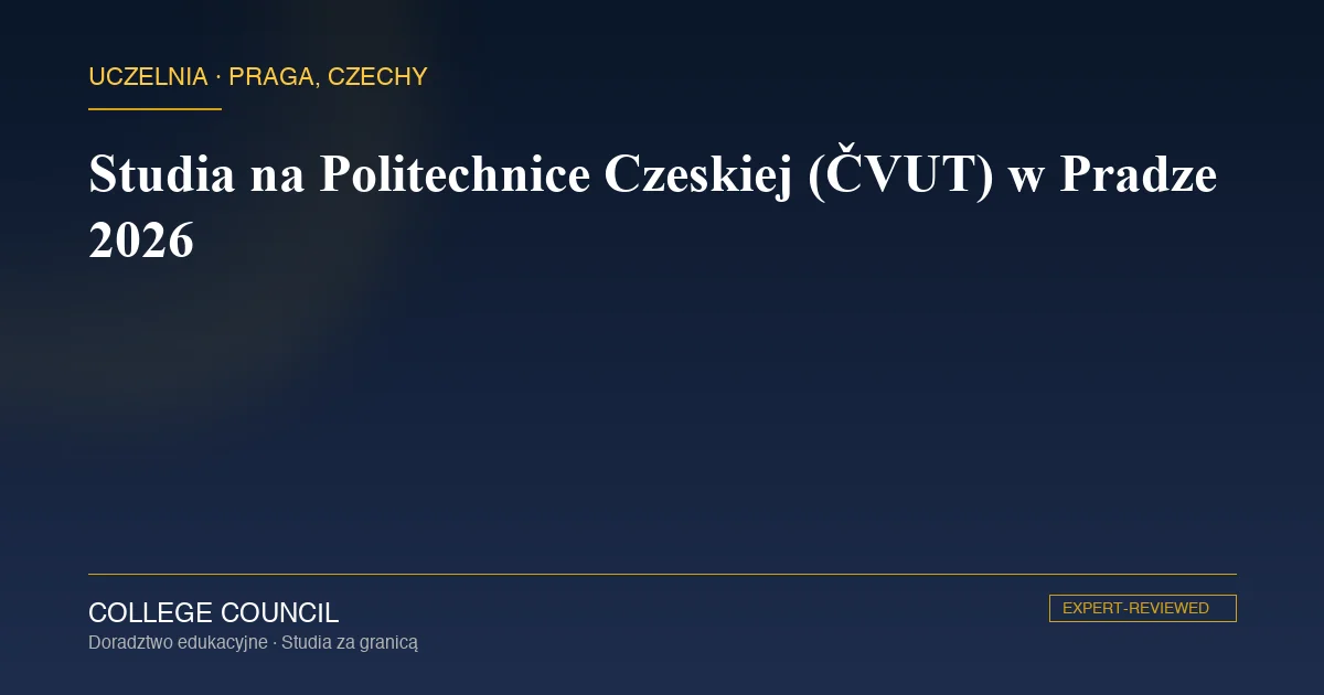 Historyczny gmach Politechniki Czeskiej (ČVUT) przy Karlovo náměstí w Pradze