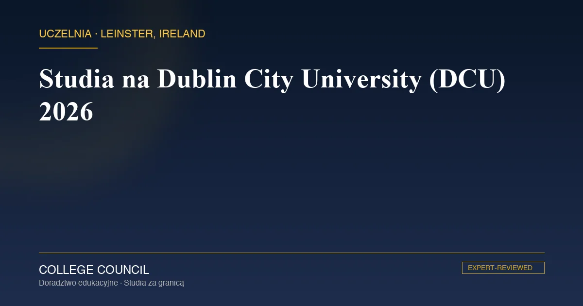 Kampus Dublin City University w Glasnevin w północnym Dublinie