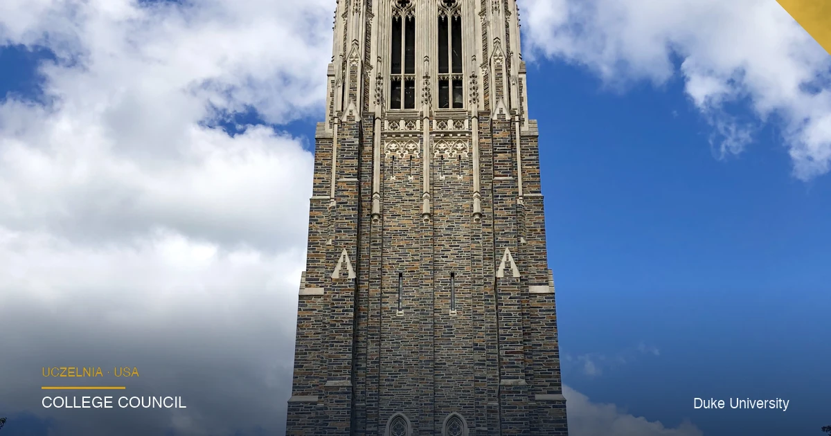 Duke Chapel i gotycki kampus West Campus w Durham, Karolina Północna