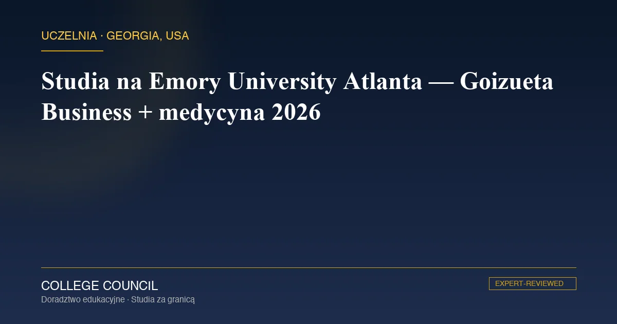 Emory University kampus w Atlancie — Druid Hills, budynki z marmuru i magnolie