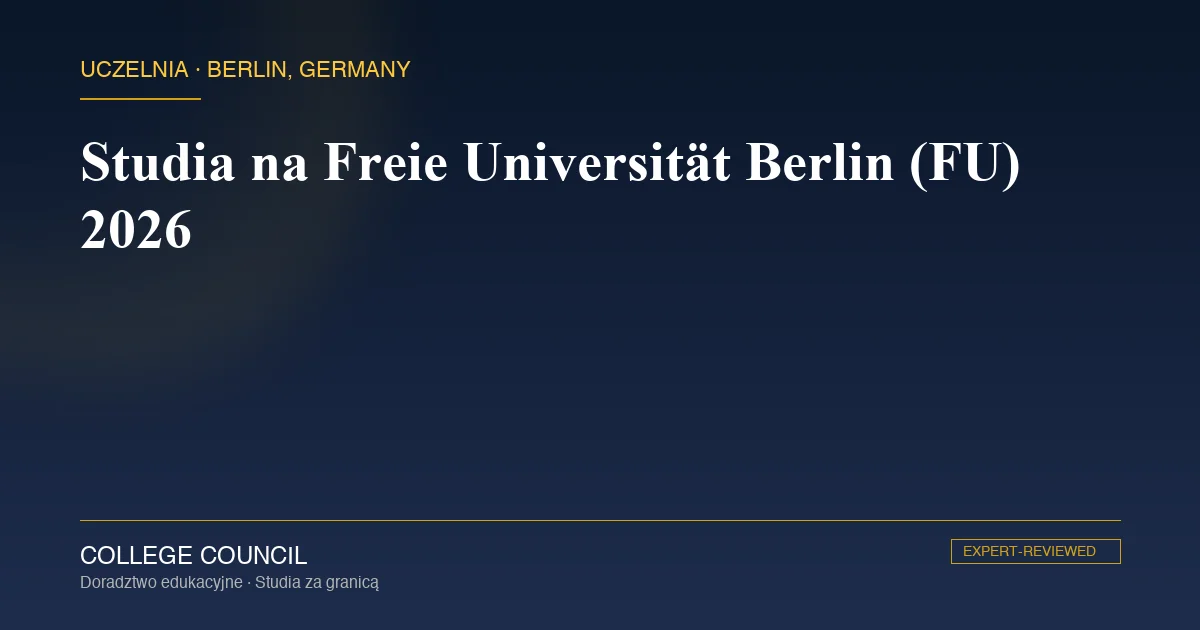 Freie Universität Berlin, kampus Dahlem na zachodnich obrzeżach Berlina