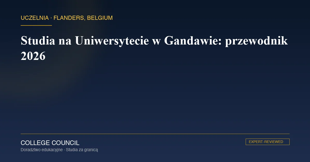 Zabytkowa wieża Boekentoren i kampus Uniwersytetu w Gandawie we Flandrii