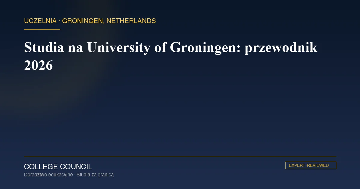 Główny budynek Academiegebouw University of Groningen przy Broerstraat w Groningen