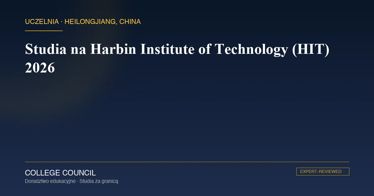 Główny gmach Harbin Institute of Technology w Harbinie
