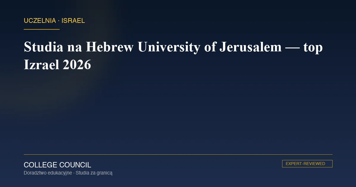 Hebrew University Mount Scopus kampus Jerozolima