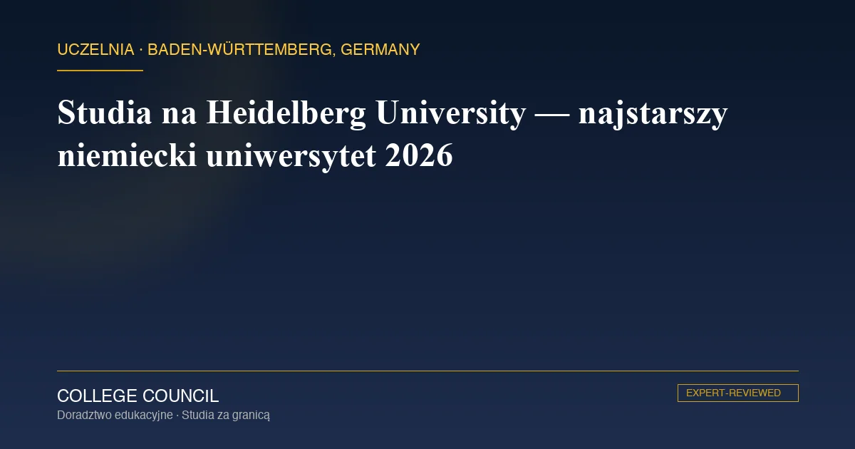 Heidelberg University — Alte Universitat i Neckar, widok na Stare Miasto