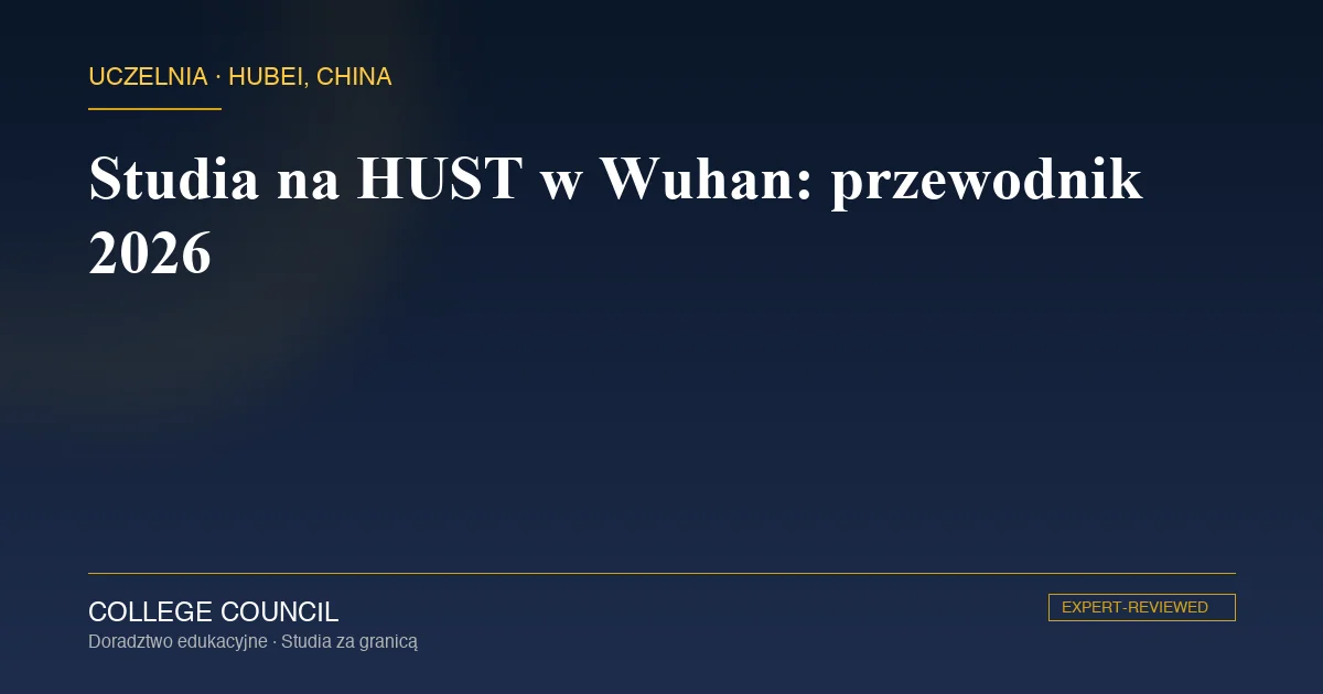 Główny gmach Huazhong University of Science and Technology w Wuhan w prowincji Hubei