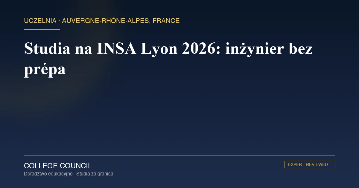 Kampus INSA Lyon na terenie LyonTech-La Doua w Villeurbanne pod Lyonem