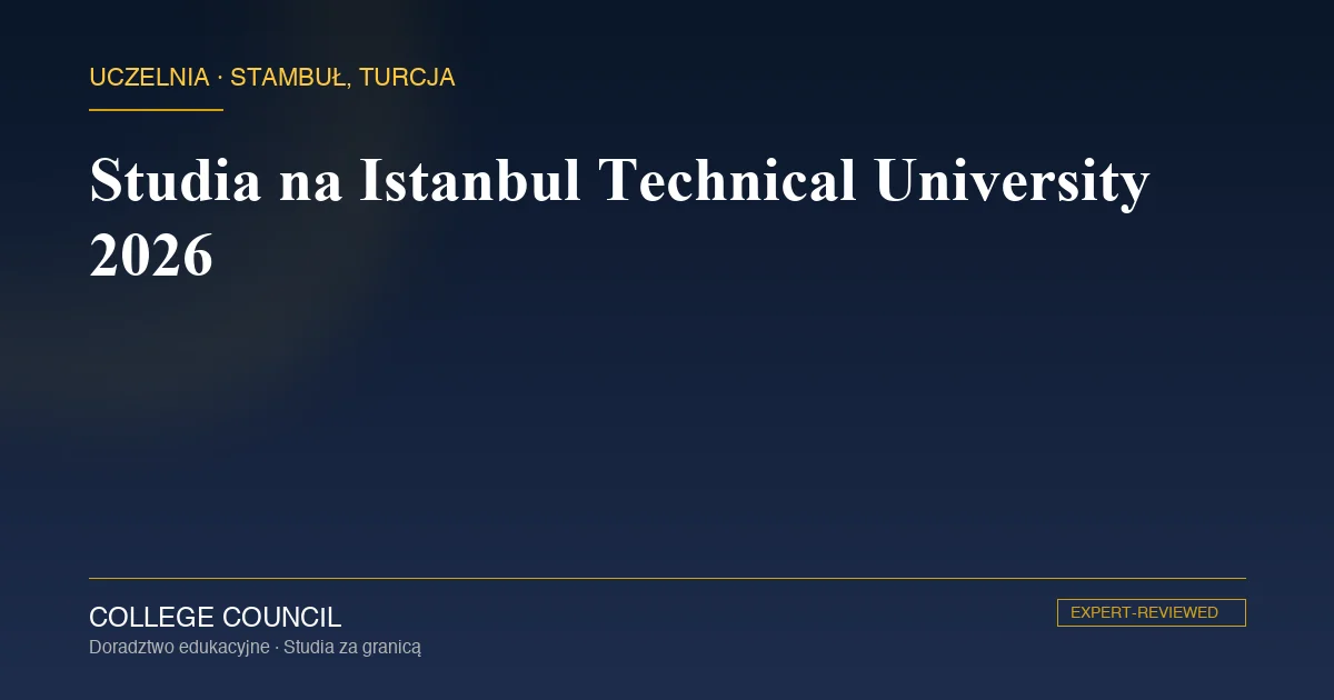 Historyczny kampus Istanbul Technical University nad Bosforem w Stambule