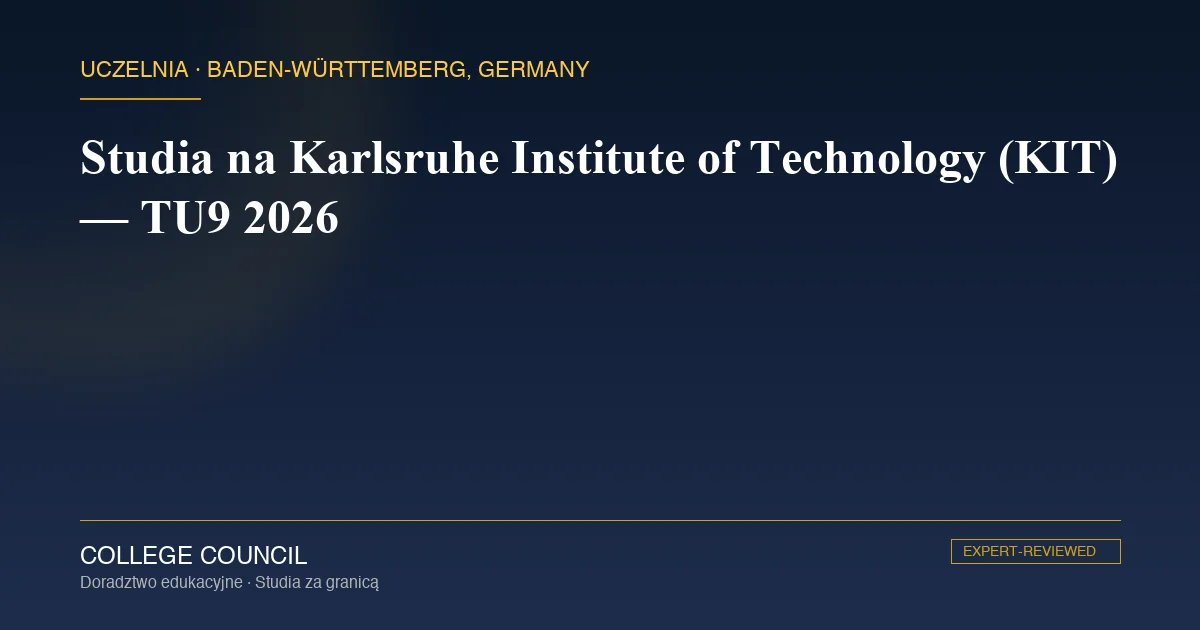 KIT Karlsruhe — kampus i budynek główny dawnej TH Karlsruhe