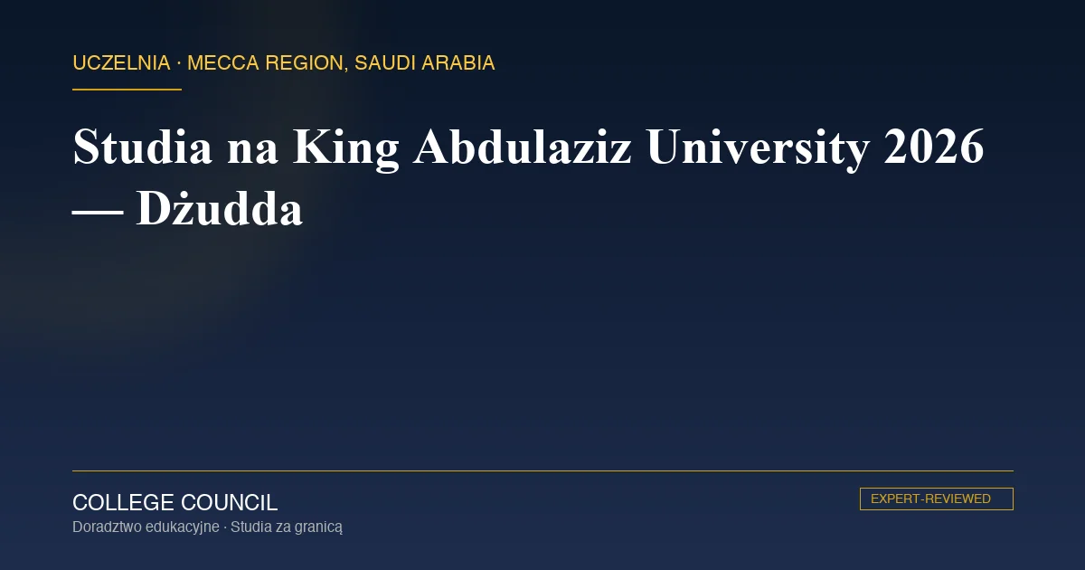 Kampus King Abdulaziz University w Dżuddzie nad Morzem Czerwonym