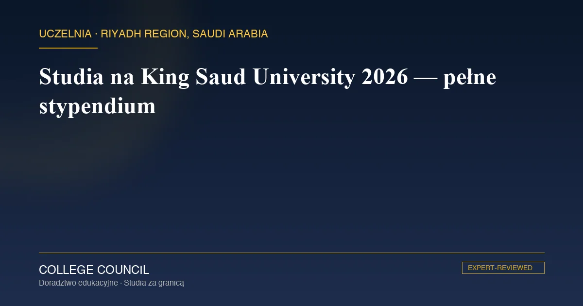 Kampus King Saud University w Rijadzie z głównym wejściem uczelni