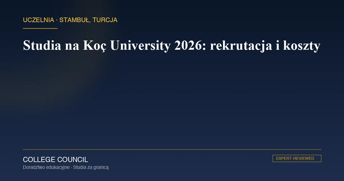Kampus Koç University w dzielnicy Sarıyer nad lasem Belgradzkim w Stambule