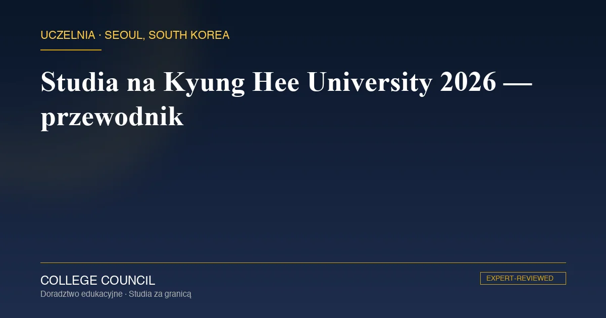 Neogotycki budynek główny Kyung Hee University w Seulu