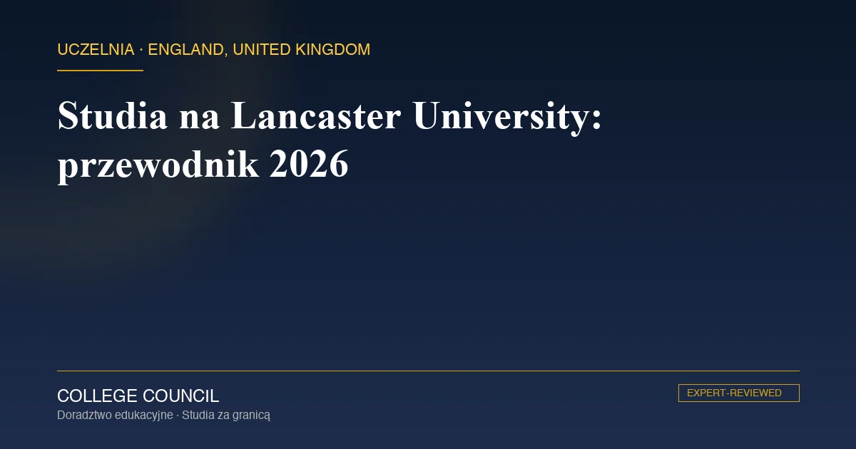 Kampus Bailrigg Lancaster University z dziedzińcem i systemem kolegiów w Lancashire