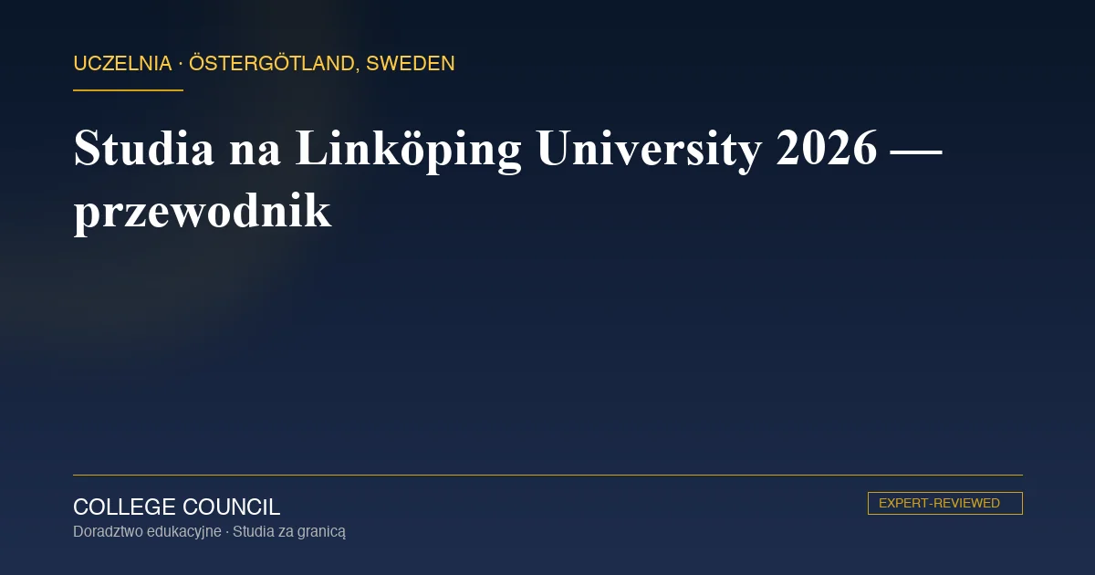 Budynek administracji Linköping University na kampusie Valla w Szwecji