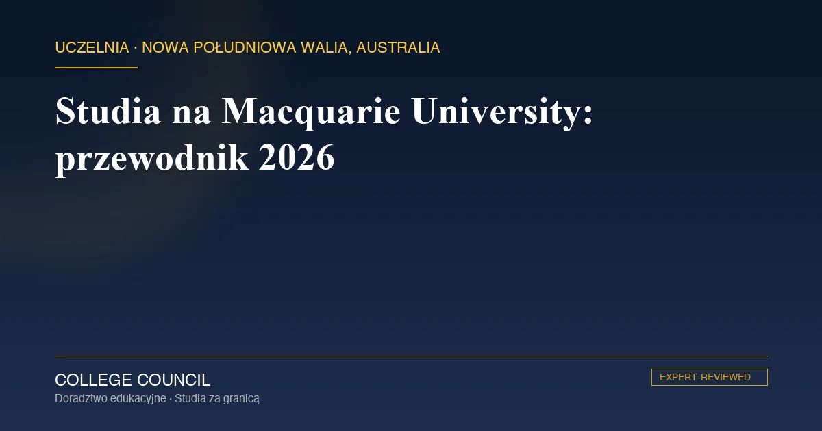 Kampus Macquarie University w Macquarie Park w Sydney - badawczego uniwersytetu Nowej Południowej Walii