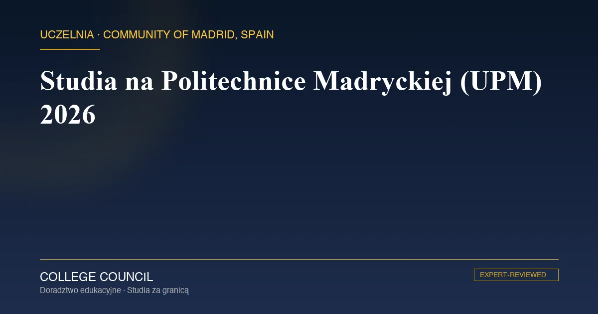 Budynek rektoratu Universidad Politécnica de Madrid w Madrycie