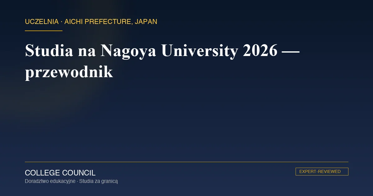 Kampus Higashiyama Uniwersytetu w Nagoi w prefekturze Aichi