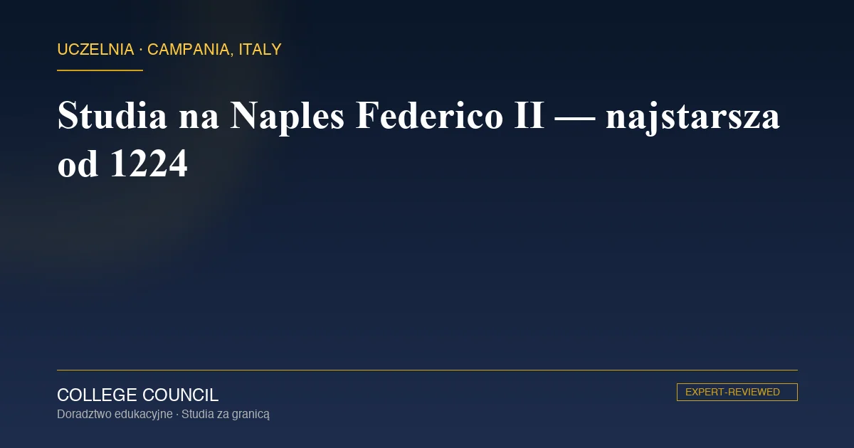Università degli Studi di Napoli Federico II - historyczny gmach uczelni w centrum Neapolu