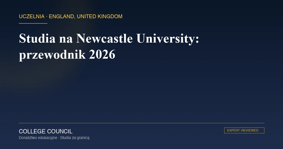 Zabytkowy gmach Newcastle University przy Quadrangle w Newcastle upon Tyne