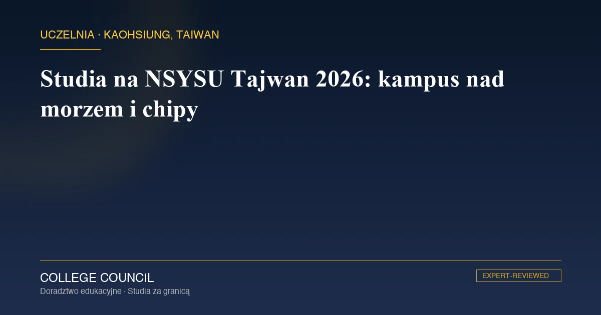 Brama główna kampusu National Sun Yat-sen University w Kaohsiung na Tajwanie