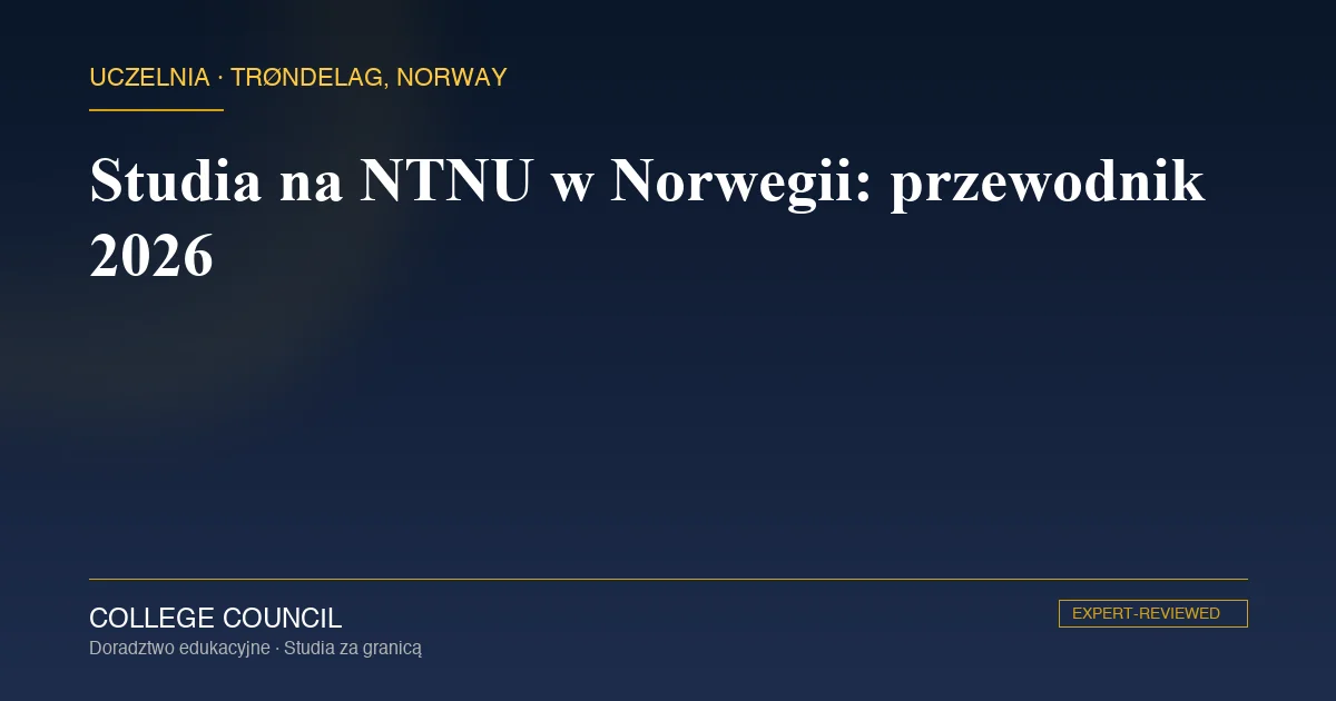 Główny kampus NTNU Gløshaugen w Trondheim z charakterystycznym ceglanym gmachem głównym