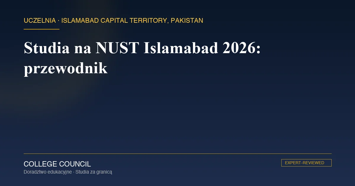 Kampus NUST w sektorze H-12 w Islamabadzie, Pakistan