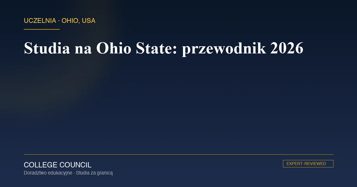 Kampus Ohio State University w Columbus z budynkiem University Hall i Oval