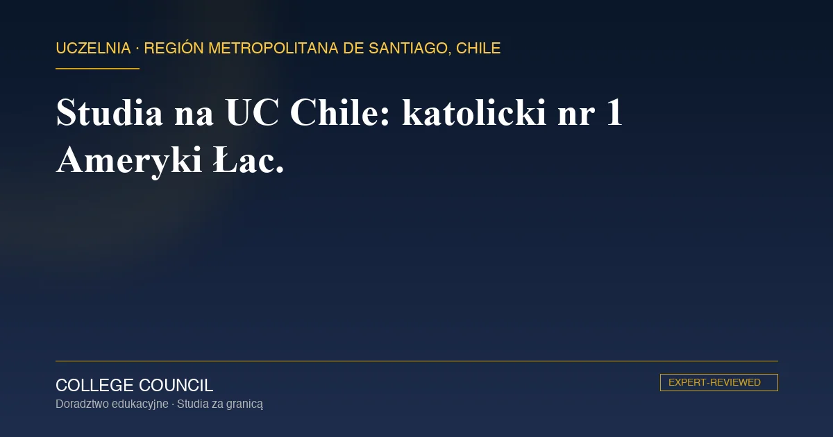 Casa Central Pontificia Universidad Católica de Chile w Santiago