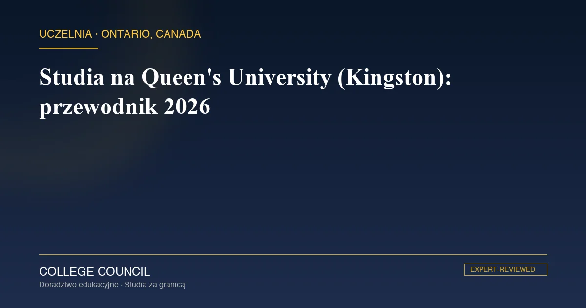 Kampus Queen's University w Kingston z charakterystycznymi budynkami z wapienia