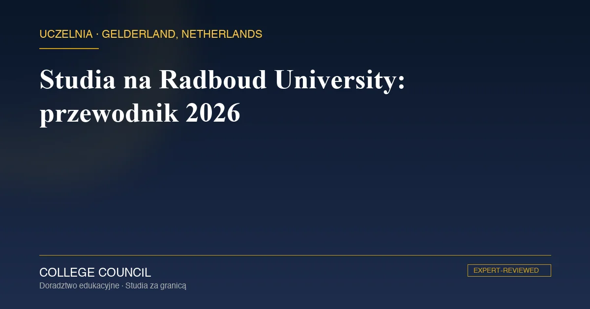 Kampus Radboud University w Nijmegen - budynki Science Park wśród zieleni