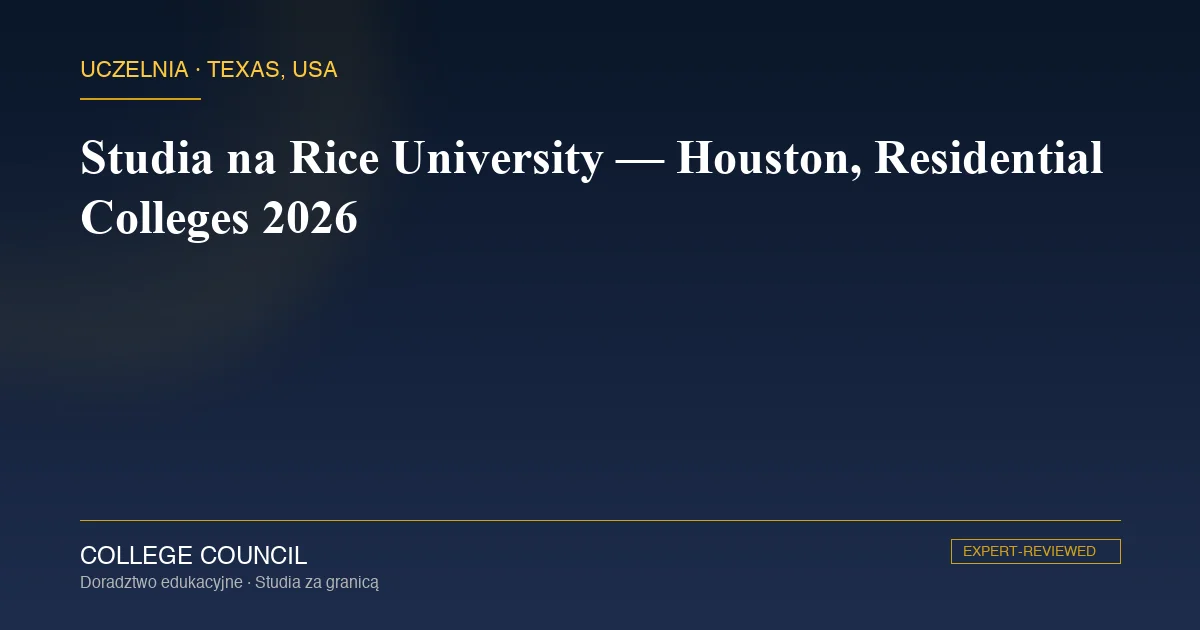Rice University Lovett Hall i kampus w Houston