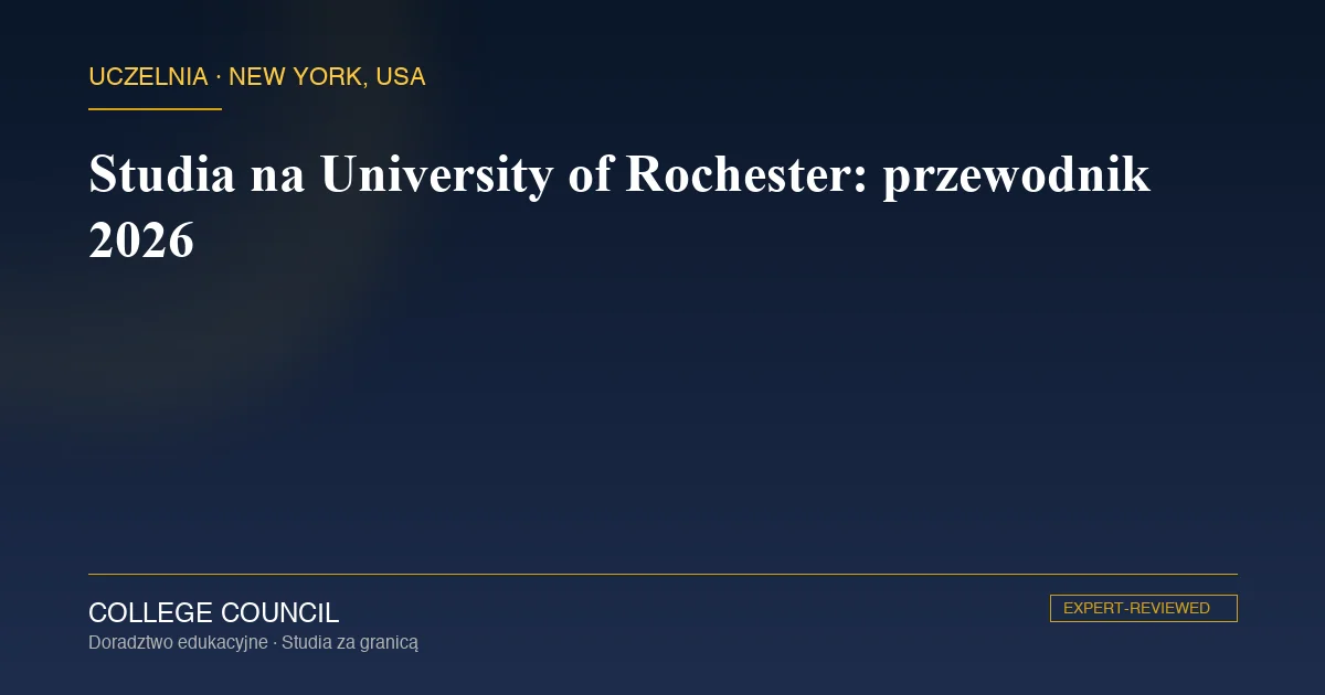 Kampus University of Rochester nad rzeką Genesee w stanie Nowy Jork
