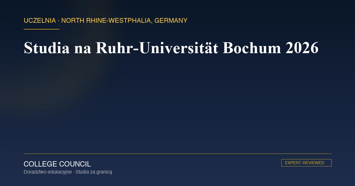 Kampus Ruhr-Universität Bochum z lotu ptaka w Zagłębiu Ruhry