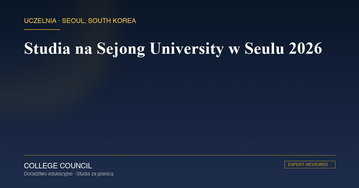 Kampus Sejong University w dzielnicy Gwangjin w Seulu