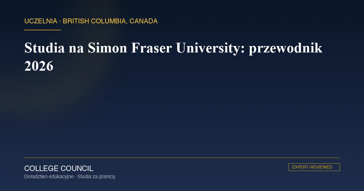 Kampus Simon Fraser University na szczycie Burnaby Mountain pod Vancouver, projekt Arthura Ericksona