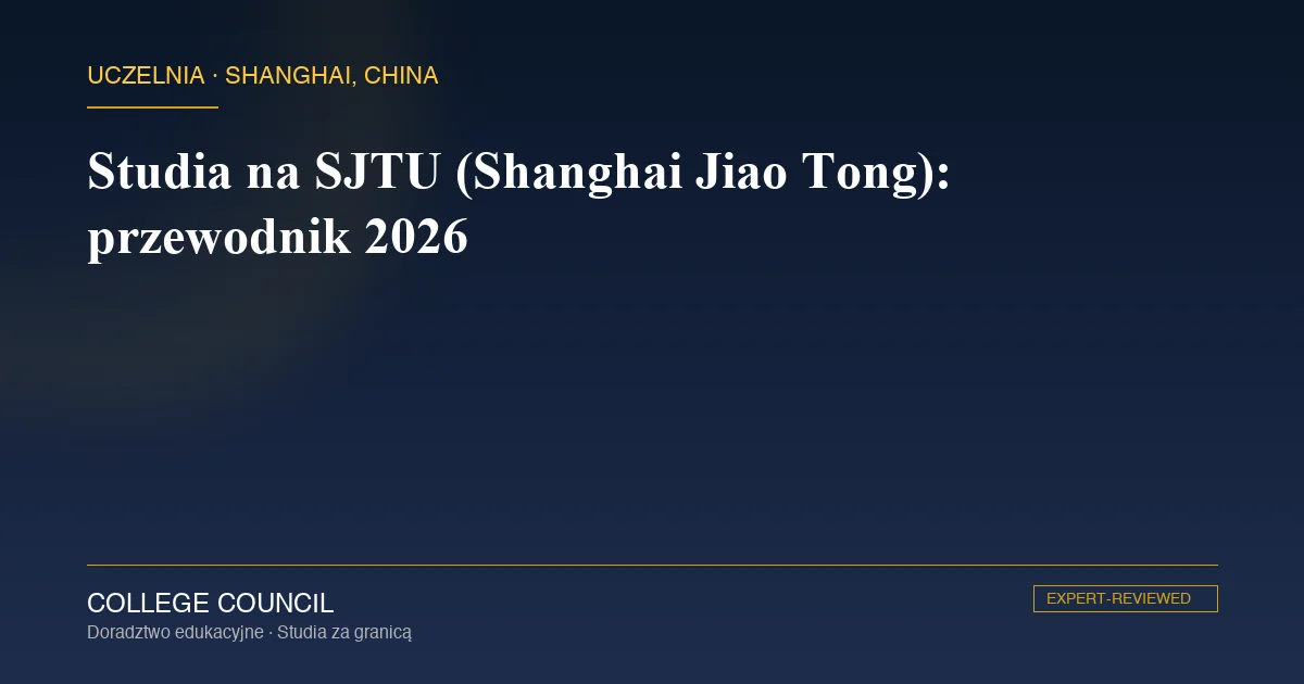Kampus Minhang uniwersytetu Shanghai Jiao Tong University przy Dongchuan Road w Szanghaju