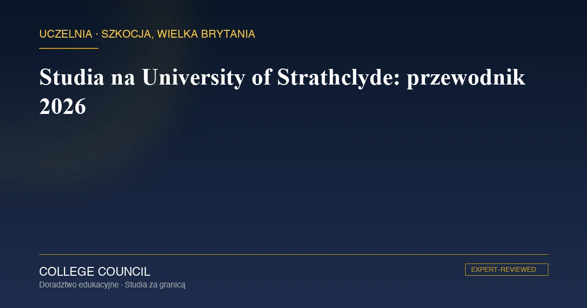 Kampus University of Strathclyde w centrum Glasgow w Szkocji
