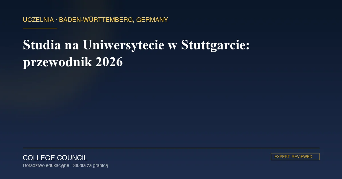 Kampus Uniwersytetu w Stuttgarcie w niemieckim regionie motoryzacyjnym Badenii-Wirtembergii